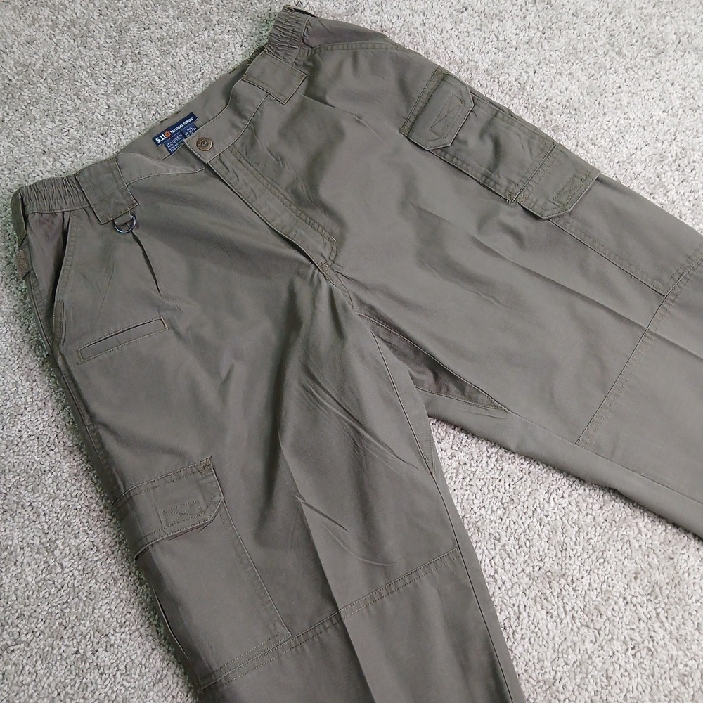 5.11 Tactical Series Mens Ripstop Cargo Pants Tundra Brown 36x34 Utility Work